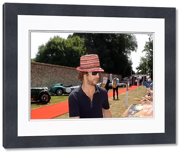 Goodwood Festival of Speed: Jay Kay from pop group Jamiroquai speaks to fans