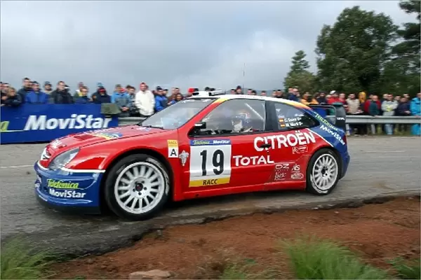 FIA World Rally Championship: Carlos Sainz on the shakedown stage
