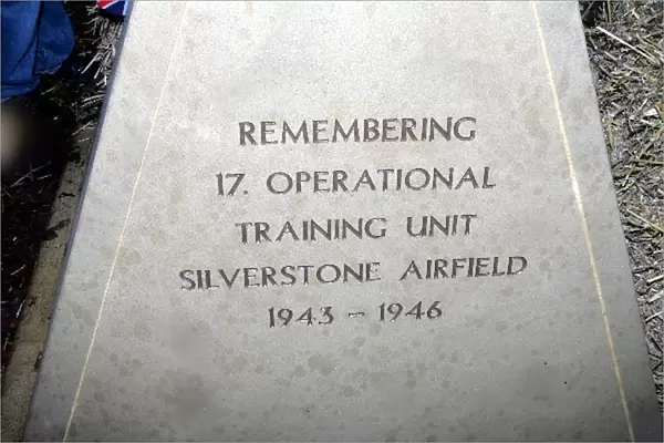 Silverstone Sign Unveiling: The base of the sign recognises Silverstone Circuits former role as 17th Operational Training Unit Silverstone
