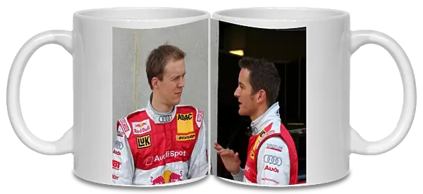 L-R: Mattias Ekstrom (SWE) and Timo Scheider (GER) Audi Team Abt Sportsline