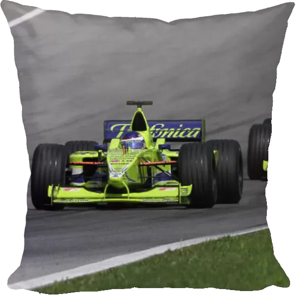 Formula One Austrian Grand Prix A1 Ring, 16th July 2000. Race Mazzacane leads team mate Gene in the Austrian GP World Steve Etherington  /  LAT Photographic Formatt: 18mb Digital