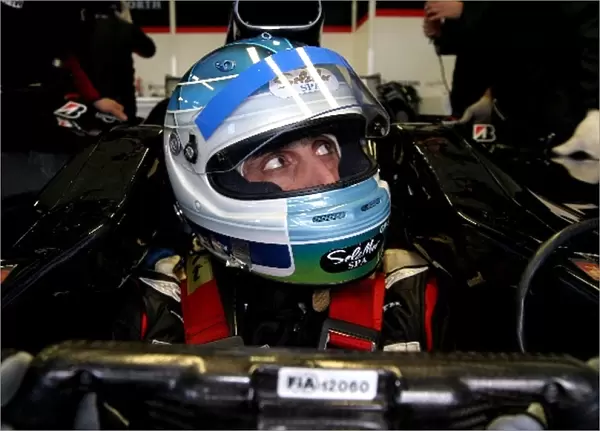 Formula One Testing: Chanoch Nissany Minardi Test Driver