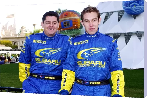 FIA World Rally Championship: Chris Atkinson with co-driver Glenn Macneall Subaru Imprexa WRC