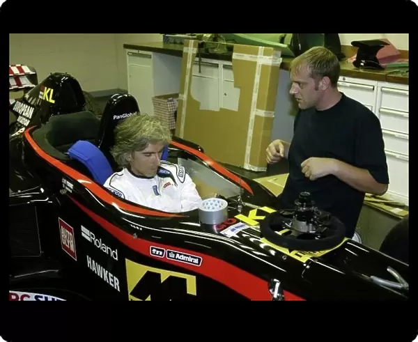 Damon Hill's Minardi Seat Fitting