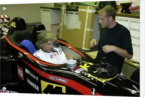 Damon Hill's Minardi Seat Fitting