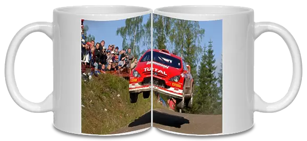 FIA World Rally Championship: Markko Martin, Peugeot 307 WRC, on stage 11