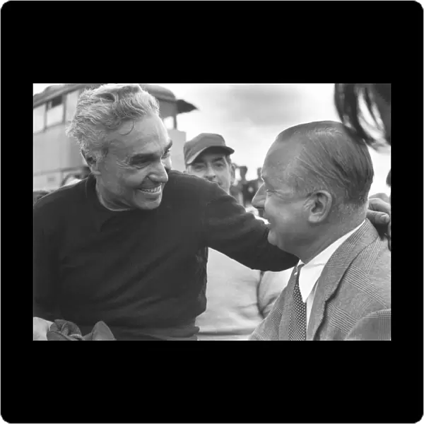 1952 World Championship: Piero Taruffi chats to Tony Vandervell portrait