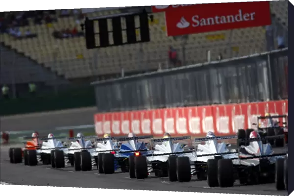 2008 German Grand Prix - Saturday Qualifying: Start of the Formula BMW support race. Action. Starts