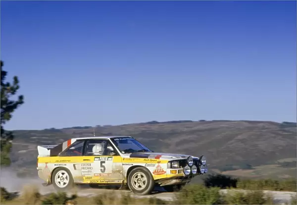 Portuguese Rally, Portugal. 6-9 March 1985: Walter Rohrl  /  Christian Geistdorfer, 3rd position