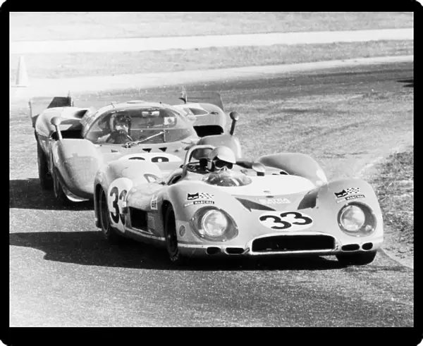 1970 Daytona 24 Hours: Francois Cevert  /  Jack Brabham - Matra-Simca MS650 - 10th place leads Mario Andretti  /  Arturo Merzario  /  Jacky Ickx