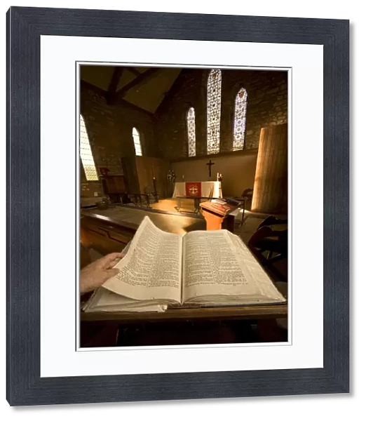 Open Bible In The Chapel