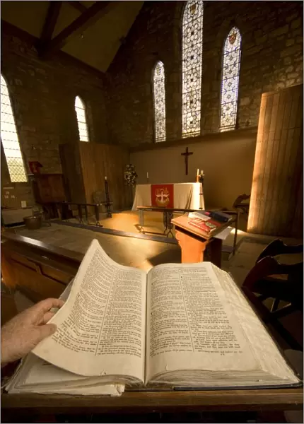 Open Bible In The Chapel