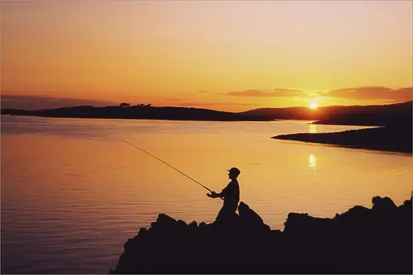Fishing At Sunset, Roaring Water Bay, Co Cork, Ireland