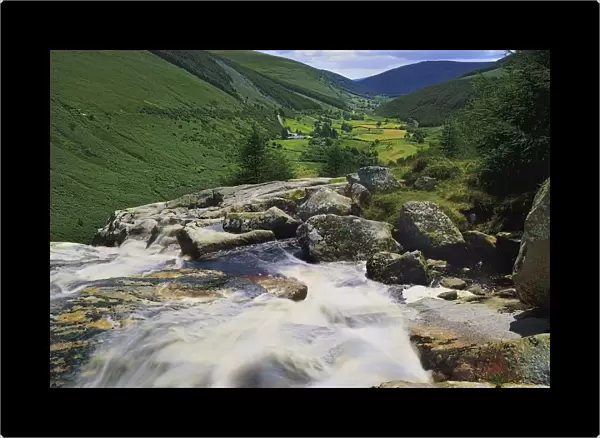 Glenmacnass, County Wicklow, Ireland; River Flowing Through Valley