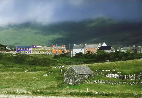Allihies, County Cork, Ireland; Village In The Distance