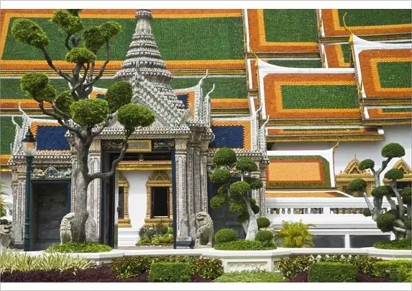 Detail Of Gardens And Temple In Royal Palace Complex