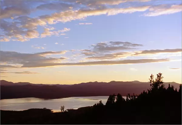 Sunset Over Teslin Lake, Yukon