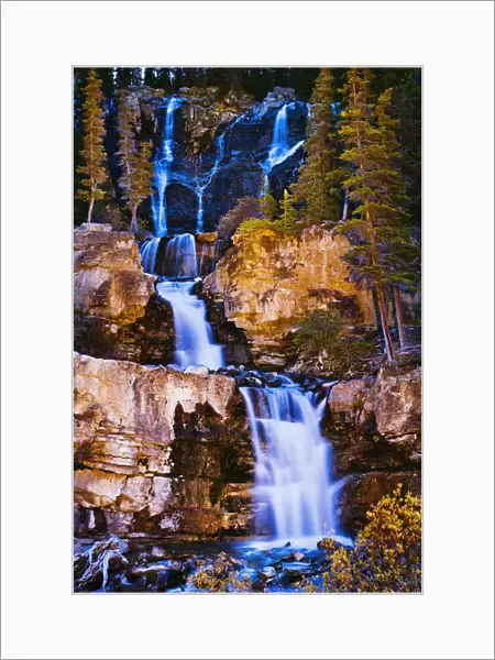 Artists Choice: Tangle Falls At Dusk, Jasper National Park, Alberta