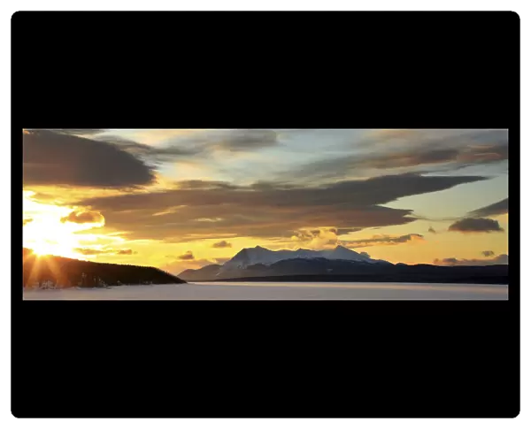 Sunrise Over Dawson Peaks, Teslin, Yukon