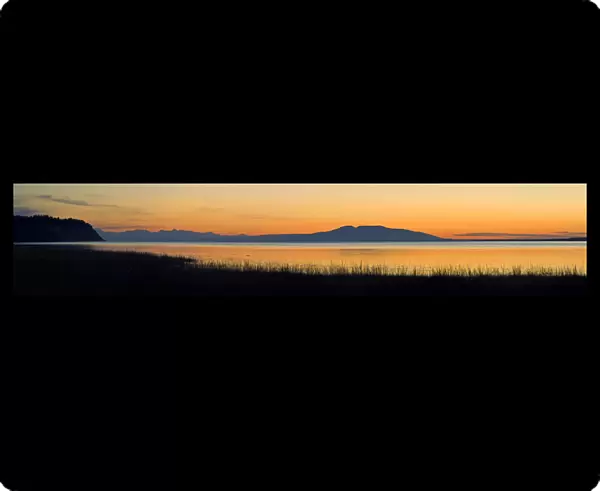 Sunset Over Mount Susitna *Sleeping Lady* Across Knik Arm Southcentral Alaska Summer