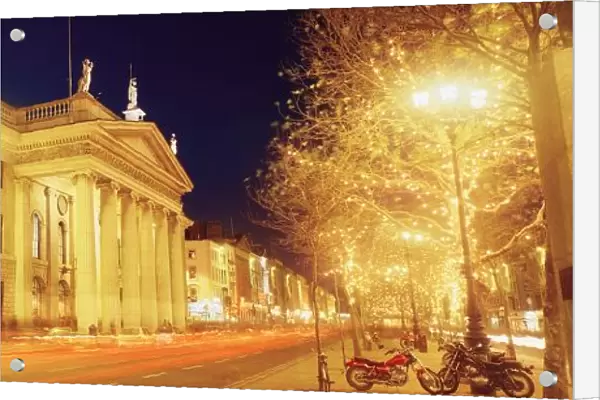 O connell Street, Dublin, Ireland, Christmas Lights