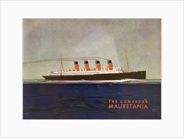Cunard Line Promotional Brochure For Mauretania Circa 1930