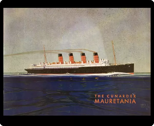 Cunard Line Promotional Brochure For Mauretania Circa 1930