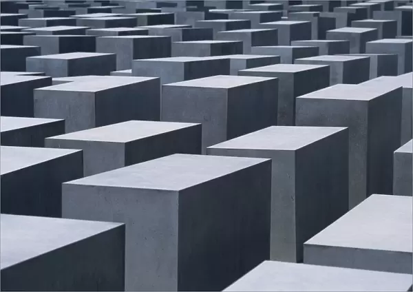 Concrete Blocks At Jewish Holocaust Memorial