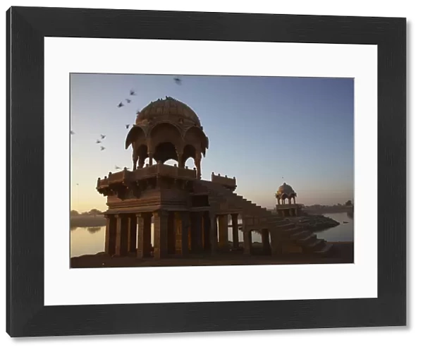 Dawn at Gadisar Lake Jaisalmer Rajasthan India