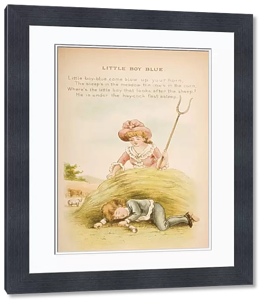 Little Boy Blue From Old Mother Gooses Rhymes And Tales Illustration By Constance Haslewood Published By Frederick Warne & Co London And New York Circa 1890s Chromolithography By Emrik & Binger Of Holland