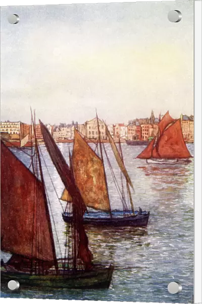 At The Mouth Of The Seine, Le Havre, France. Colour Illustration From The Book France By Gordon Home Published 1918