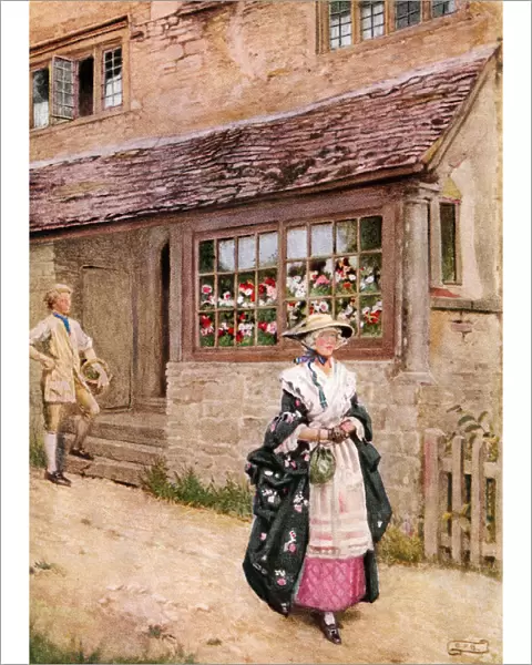 Coloured Illustration By Eleanor Fortescue Brickdale Illustrating The Poem O Saw Ye Bonnie Lesley By Burns. From The Book Palgraves Goldentreasury Of Songs And Lyrics Published 1919