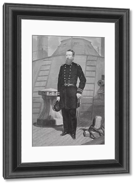 David Dixon Porter 1813 1891. American Admiral In Union Navy During Civil War. From Painting By Alonzo Chappel