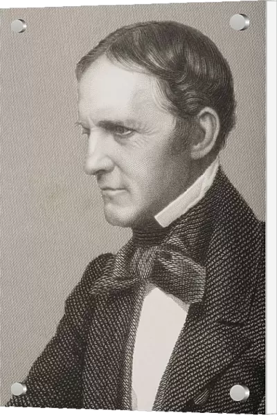 William Hickling Prescott, 1796-1859. American Historian. Engraved By D. J. Pound From A Photograph By Whipple And Black, Boston. From The Book The Drawing-Room Of Eminent Personages Volume 1. Published In London 1860