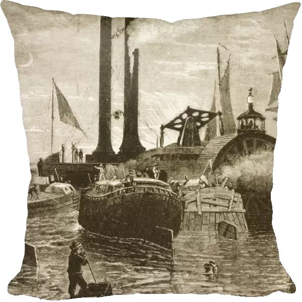Grain Fleet In New York Harbour In 1870S. From American Pictures Drawn With Pen And Pencil By Rev Samuel Manning Circa 1880