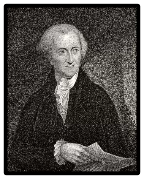 George Read 1733 To 1798 American Statesman And Founding Father A Signatory Of Declaration Of Independence 19Th Century Engraving By J. B. Longacre From A Painting By Pine