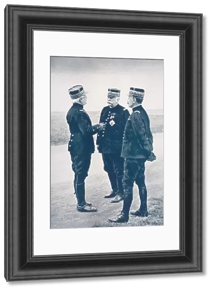 Three French Commanders. General D urbal Left, General Joffre Centre And General Foch Right