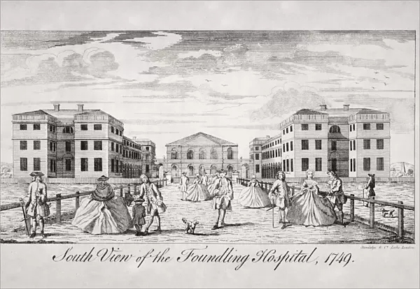 South View Of The Foundling Hospital London 1749