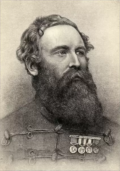 Sir Harry Burnett Lumsden, 1821-1896. Anglo-Indian Soldier And Raiser Of The Corps Of Guides. From A Portrait Made When He Was Commanding The Corps