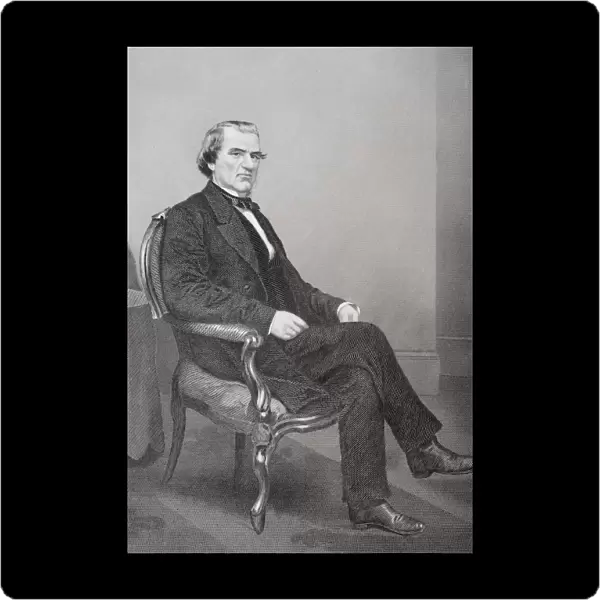 Andrew Johnson 1808 1875. 17Th President Of The United States 1865-69. From Painting By Alonzo Chappel