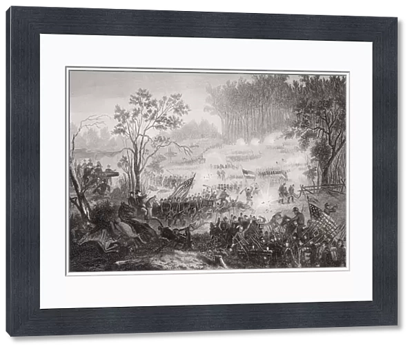 The Battle At Pittsburg Landing Also Known As The Battle Of Shiloh Tennessee 1862