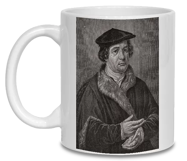 Martin Luther, 1483-1546. German Theologian And Religious Reformer. Engraved By Pannemaker-Ligny After H Catenaggi. From Histoire De La Revolution Francaise By Louis Blanc