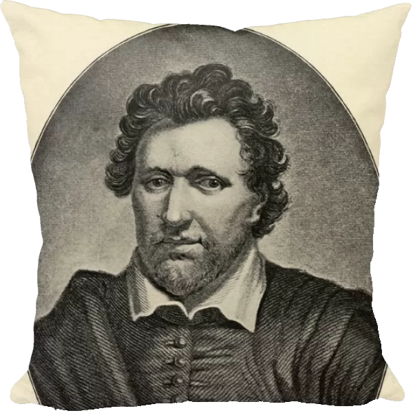 Ben Jonson, Aka Benjamin Jonson, 1572-1637. English Jacobean Dramatist, Lyric Poet And Literary Critic. From The Book The International Library Of Famous Literature. Published In London 1900. Volume Vi
