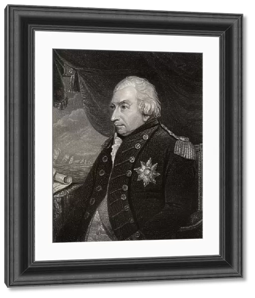 John Jervis, 1St. Earl Of St. Vincent. 1735-1823. Admiral In The British Royal Navy. Engraved By J. Cochran After J. Keenan. From The Book 'National Portrait Gallery Volume I'Published 1830