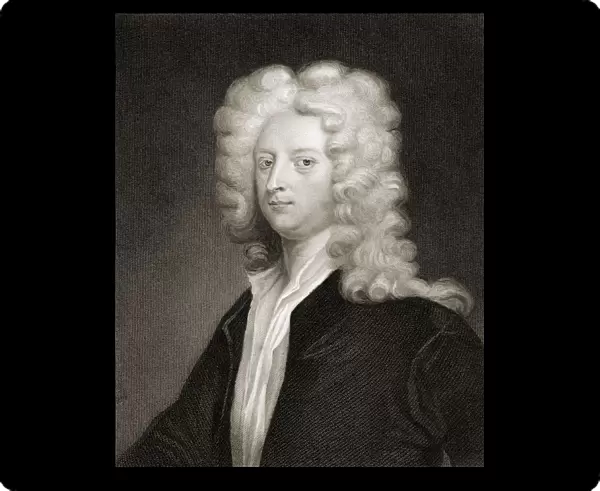 Joseph Addison 1672-1719. English Essayist, Poet And Statesman From The Book 'Gallery Of Portraits'Published London 1833