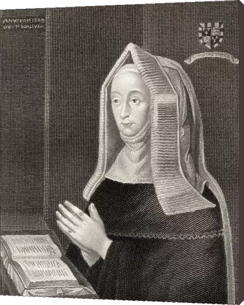 Margaret Beaufort Aka Margaret Of Lancaster, 1443-1509. Mother Of Henry Vii. From The Book 'Lodges British Portraits'Published London 1823
