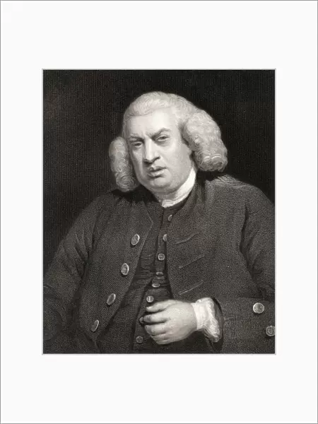 Samuel Johnson 1709-1784. English Poet, Critic, Essayist And Lexicographer. From The Book 'Gallery Of Portraits'Published London 1833