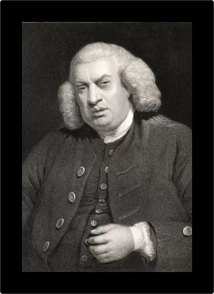 Samuel Johnson 1709-1784. English Poet, Critic, Essayist And Lexicographer. From The Book 'Gallery Of Portraits'Published London 1833