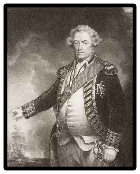Adam Duncan, 1St. Viscount Duncan. 1731-1804 British Admiral Commander-In-Chief In The North Sea, 1795-1801. Engraved By W. T. Mote From The Original Of Hoppner. From Englands Battles By Sea And Land By Lieut Col Williams, The London Printing And Publishing Company Circa 1890S