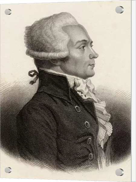 Maximilien Robespierre, 1758-1794. Jacobin Leader During French Revolution. 19Th Century Print Engraved By Freeman